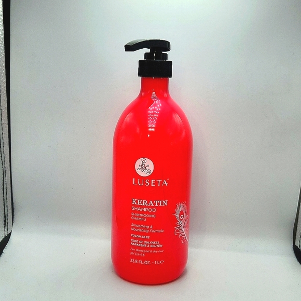LUSETA Keratin Shampoo for Damaged & Dry Hair 33.8 fl oz/1L
